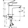 Hansgrohe Talis E 71712140 bateria umywalkowa stojąca zdj.2