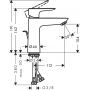 Bateria umywalkowa stojąca 71713140 Hansgrohe Talis E zdj.2