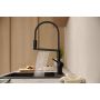 Bateria kuchenna stojąca czarna 72861670 Hansgrohe Talis Select M54 PowderSpray zdj.6