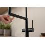 Bateria kuchenna stojąca czarna 72861670 Hansgrohe Talis Select M54 PowderSpray zdj.8
