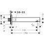 Wylewka do baterii wannowej chrom 74410000 Hansgrohe Zesis S zdj.2