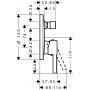 Bateria wannowo-prysznicowa podtynkowa chrom 74415000 Hansgrohe Zesis S zdj.2