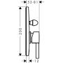 Bateria wannowo-prysznicowa podtynkowa chrom 74417000 Hansgrohe Zesis S zdj.2