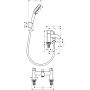 Bateria wannowo-prysznicowa nawannowa chrom 74424000 Hansgrohe Zesis S zdj.2