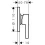 Bateria prysznicowa podtynkowa chrom 74617000 Hansgrohe Zesis S zdj.2