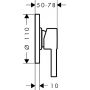 Bateria prysznicowa podtynkowa czarna 74618670 Hansgrohe Zesis S zdj.2