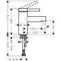 Zawór umywalkowy stojąca chrom 74713000 Hansgrohe Zesis S zdj.2