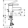 Bateria umywalkowa stojąca czarna 74714670 Hansgrohe Zesis S zdj.2