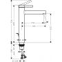 Bateria umywalkowa stojąca czarna 74730670 Hansgrohe Zesis S zdj.2