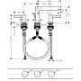Bateria umywalkowa stojąca chrom 74733000 Hansgrohe Zesis S zdj.2