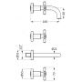 Bateria umywalkowa podtynkowa chrom 14959050201 Herzbach Stilo zdj.2