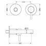 Bateria umywalkowa podtynkowa czarna 21139756140 Herzbach Design iX PVD zdj.2