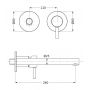 Bateria umywalkowa podtynkowa czarna 21139757140 Herzbach Design iX PVD zdj.2