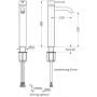 Bateria umywalkowa stojąca chrom 18203200201 Herzbach Deep zdj.2