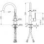 Bateria umywalkowa stojąca chrom 18203420101 Herzbach Deep zdj.2