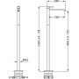 Bateria umywalkowa podłogowa chrom 18203810101 Herzbach Deep zdj.2