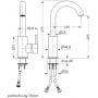 Bateria umywalkowa stojąca stal 28133335109 Herzbach Deep iX zdj.2