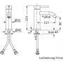 Bateria umywalkowa stojąca stal 28203200109 Herzbach Deep iX zdj.2