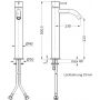 Bateria umywalkowa stojąca stal 28203420209 Herzbach Deep iX zdj.2