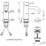 Bateria umywalkowa stojąca stal 28203510109 Herzbach Deep iX zdj.2