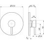 Bateria prysznicowa podtynkowa 28210550109 Herzbach Deep iX zdj.2