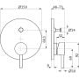 Bateria wannowo-prysznicowa podtynkowa 28220035109 Herzbach Deep iX zdj.2