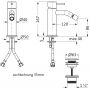 Bateria bidetowa stojąca stal 28233600109 Herzbach Deep iX zdj.2