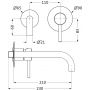 Bateria umywalkowa podtynkowa chrom 18203754101 Herzbach Deep zdj.2