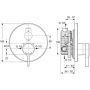 Ideal Standard Melange A4273AA bateria prysznicowa podtynkowa zdj.2