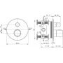 Bateria prysznicowa podtynkowa termostatyczna chrom A5813AA Ideal Standard Ceratherm zdj.2