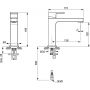 Bateria umywalkowa stojąca A7108AA Ideal Standard Edge zdj.2