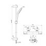 Bateria prysznicowa ścienna z termostatem chrom A7218AA Ideal Standard Ceratherm zdj.2