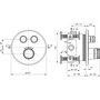 Bateria wannowo-prysznicowa podtynkowa podtynkowa chrom A7296AA Ideal Standard Ceratherm zdj.2