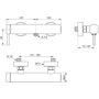 Bateria prysznicowa ścienna chrom A8558AA Ideal Standard Ceraline zdj.2