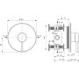 Bateria prysznicowa podtynkowa chrom A8566AA Ideal Standard Ceraline zdj.2