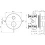 Bateria wannowo-prysznicowa podtynkowa chrom A8567AA Ideal Standard Ceraline zdj.2