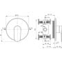 Bateria prysznicowa podtynkowa czarna A8571XG Ideal Standard Cerafine zdj.2