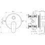 Bateria wannowo-prysznicowa podtynkowa A8572RO Ideal Standard Cerafine zdj.2