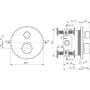 Bateria prysznicowa podtynkowa z termostatem czarna A8578XG Ideal Standard Ceratherm Navigo zdj.2