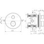 Bateria wannowo-prysznicowa podtynkowa z termostatem chrom A8583AA Ideal Standard Ceratherm T25 zdj.2