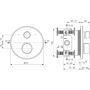 Bateria wannowo-prysznicowa podtynkowa z termostatem A8584GN Ideal Standard Ceratherm T100 zdj.2