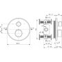 Bateria wannowo-prysznicowa podtynkowa z termostatem czarna A8584XG Ideal Standard Ceratherm T100 zdj.2