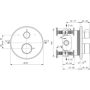 Bateria wannowo-prysznicowa podtynkowa z termostatem chrom A8593AA Ideal Standard Ceraplus zdj.2