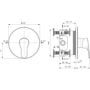 Bateria prysznicowa podtynkowa chrom A8705AA Ideal Standard Cerabase zdj.2