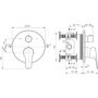 Bateria wannowo-prysznicowa podtynkowa chrom A8707AA Ideal Standard Cerabase zdj.2