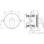 Bateria prysznicowa podtynkowa czarna A8709XG Ideal Standard Ceralife O zdj.2