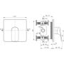 Bateria prysznicowa podtynkowa czarna A8713XG Ideal Standard Ceralife C zdj.2