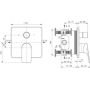 Bateria wannowo-prysznicowa podtynkowa chrom A8715AA Ideal Standard Ceralife C zdj.2