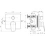 Bateria wannowo-prysznicowa podtynkowa czarna A8719XG Ideal Standard Ceraplan zdj.2