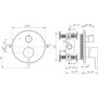 Bateria wannowo-prysznicowa podtynkowa chrom A8727AA Ideal Standard Joy zdj.2